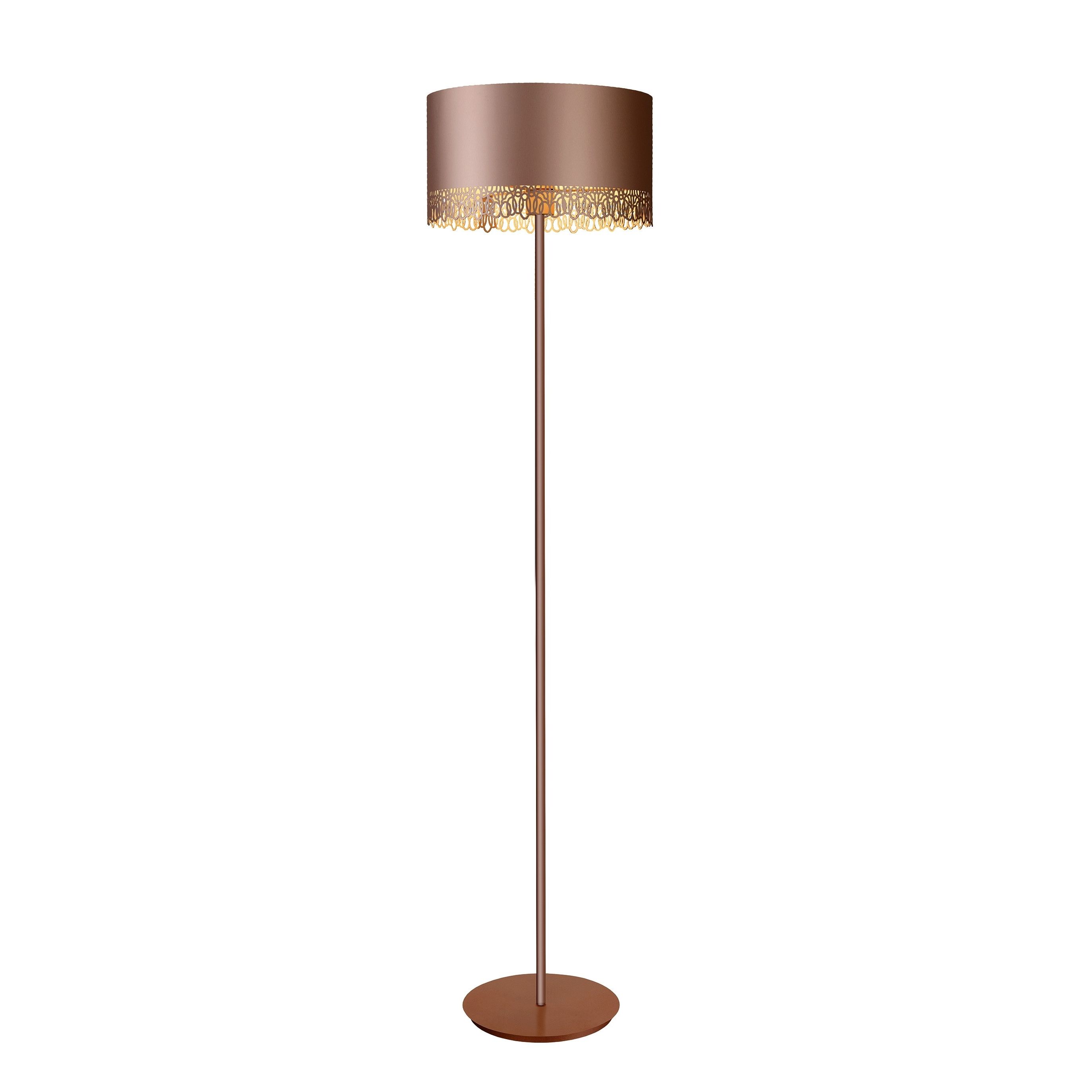 Lucide Ferova staande lamp 165 cm, Ø 39,5 cm kwartsroze Lichtkoning