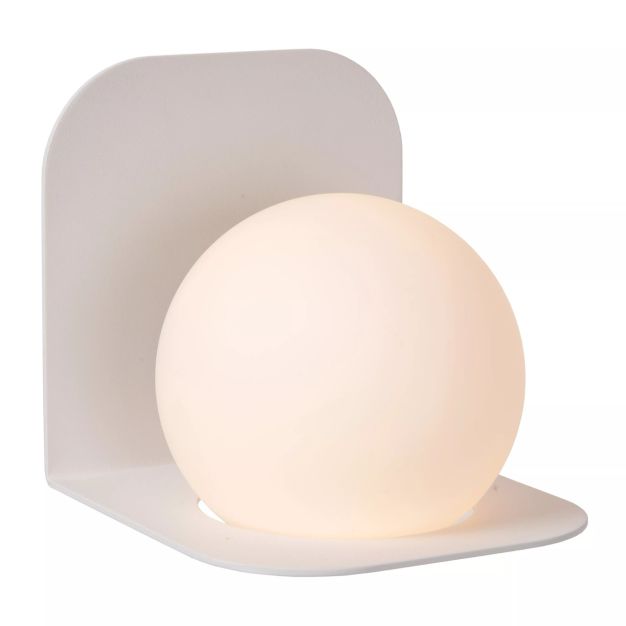 Lucide Davy - wandlamp - 14 x 16 x 16,7 cm - IP44 - wit