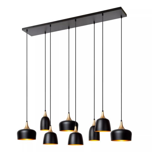 Lucide Chayanne - hanglamp - 125 x 35 x 156,5 cm - zwart 