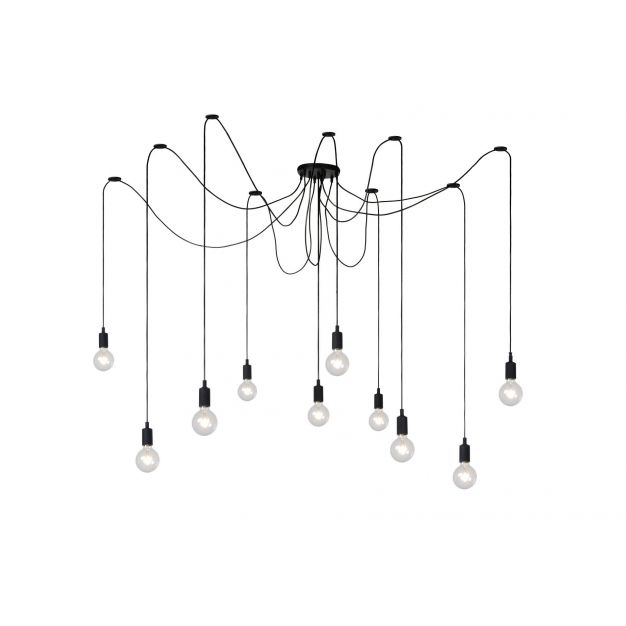 Lucide Fix 10 - hanglamp - 400 x 400 x 200 cm - zwart