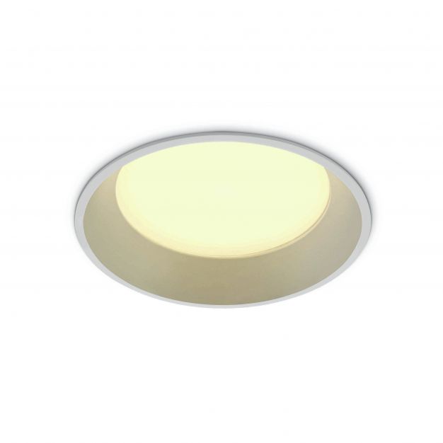 ONE Light SMD Dark Light Range - inbouwspot - Ø 175 mm, Ø 165 mm inbouwmaat - 22W LED incl. - wit - warm witte lichtkleur