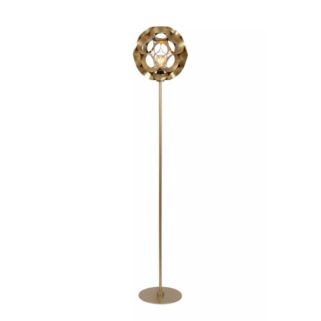 Lucide Hannelore - vloerlamp - Ø 30 x 149,6 cm - goud 