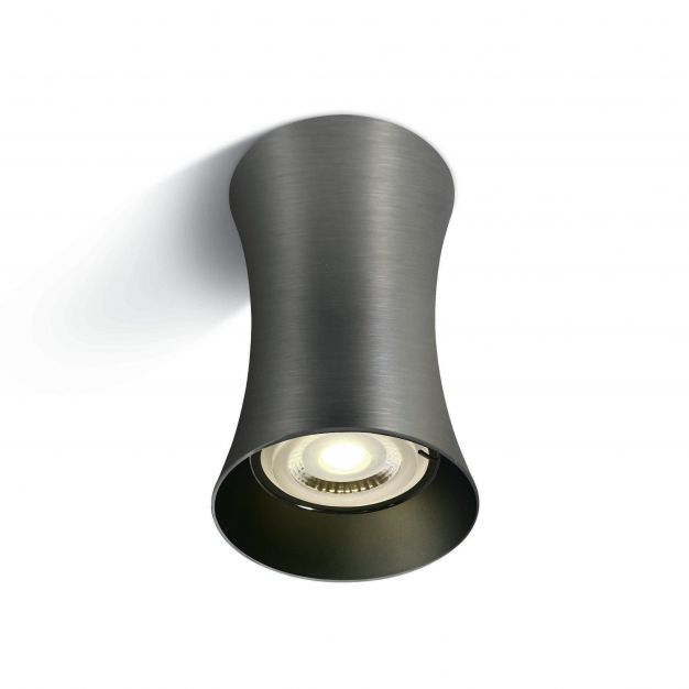 ONE Light GU10 Ceiling Cylinders  - opbouwspot 1L - Ø 7 x 11,5 cm - metaal grijs