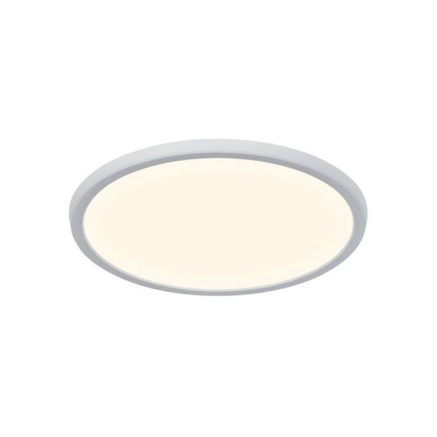 Nordlux Smart Oja - plafondverlichting - slimme verlichting - Ø 29,4 x 2,3 cm - 15W LED incl. - 2700K-6500K - wit