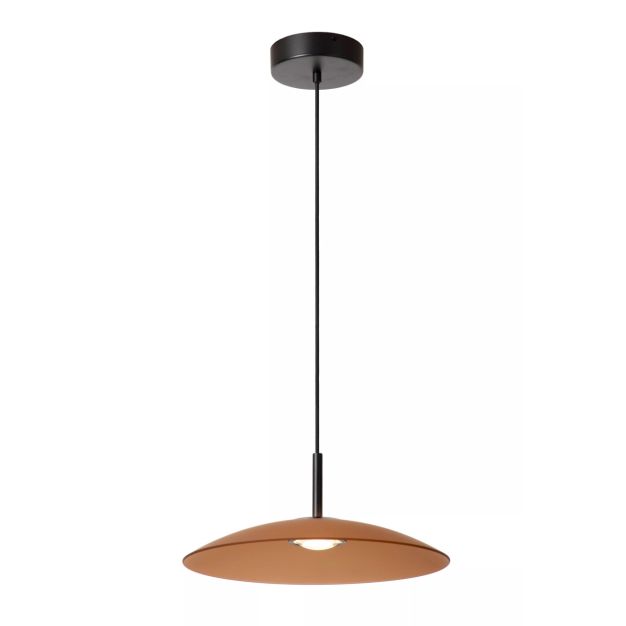 Lucide Menga - hanglamp - Ø 40 x 150 cm - 12W dimbare LED incl. - amber