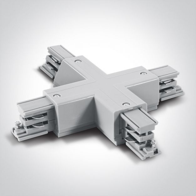 ONE Light Square Track Accessories - X-connector - 3-fase railsysteem - 16A - wit