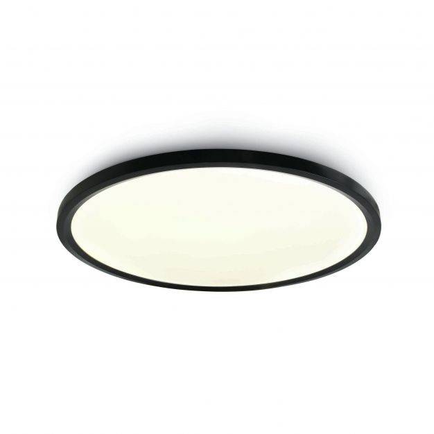 ONE Light Ultra Slim LED Floating Plafo - plafondverlichting - Ø 60 x 5,5 cm - 60W LED incl. - zwart