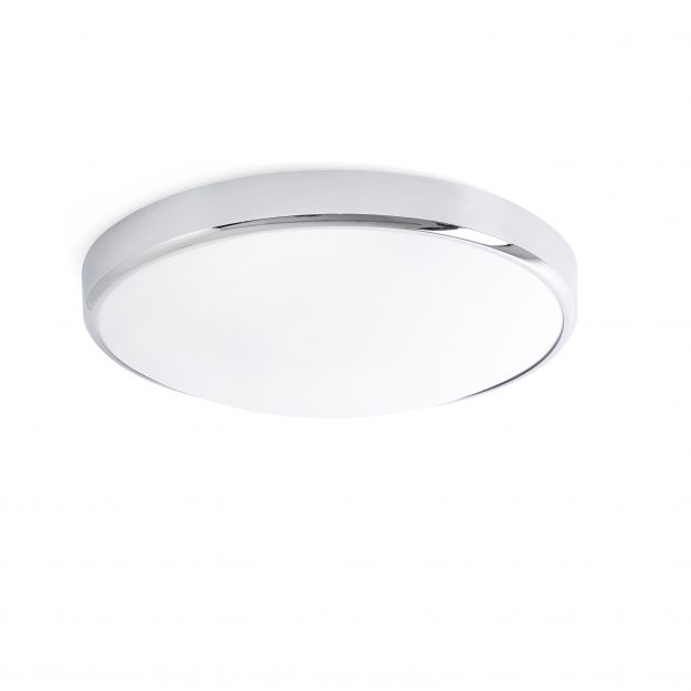 Faro Kao - plafondverlichting - Ø 37 x 12 cm - 35W LED incl. - IP44 - glanzend chroom