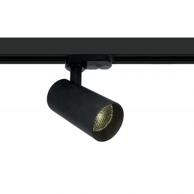 ONE Light COB Compact Cylinder - rail spot - 3-fase railsysteem - Ø 5,5 x 11 cm - 12W LED incl. - zwart