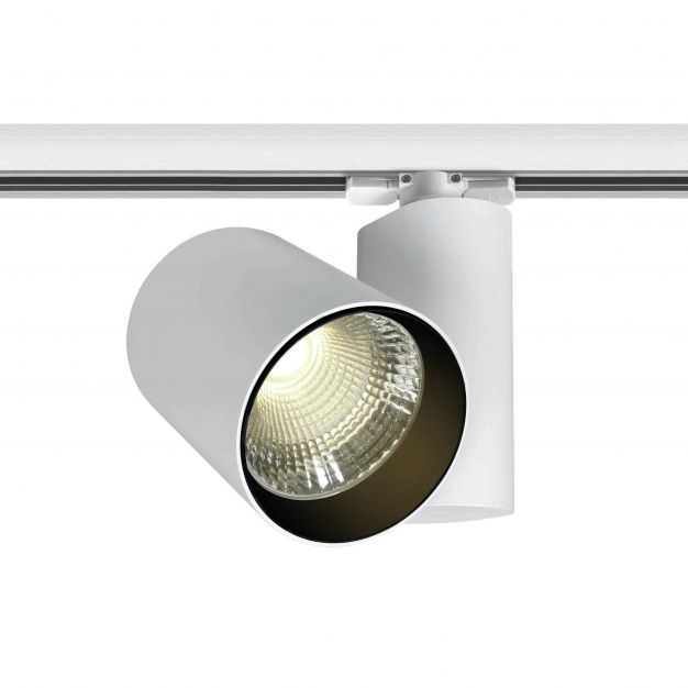 ONE Light COB Dark Light Cylinder - rail spot met COB LED - 3-fase railsysteem - Ø 9,8 x 13 cm - 36W LED incl. - wit 