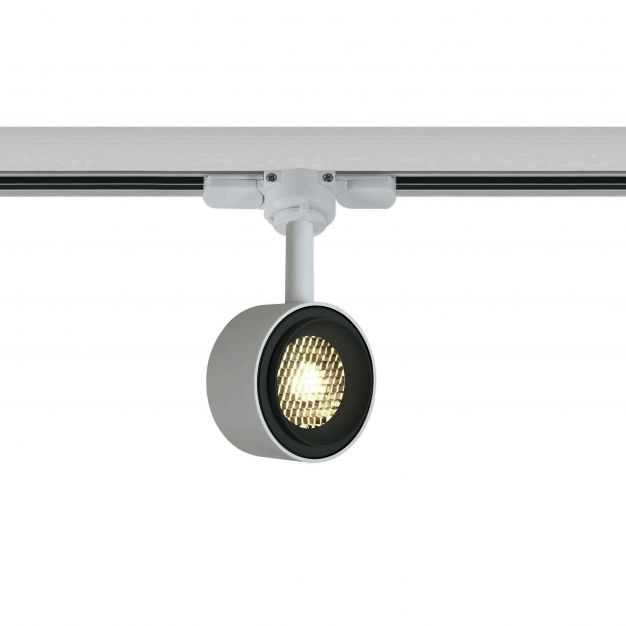 ONE Light Honeycomb - rail spot - 3-fase railsysteem - 3-fase railsysteem - Ø 7 x 10 cm - 8W dimbare LED incl. - wit