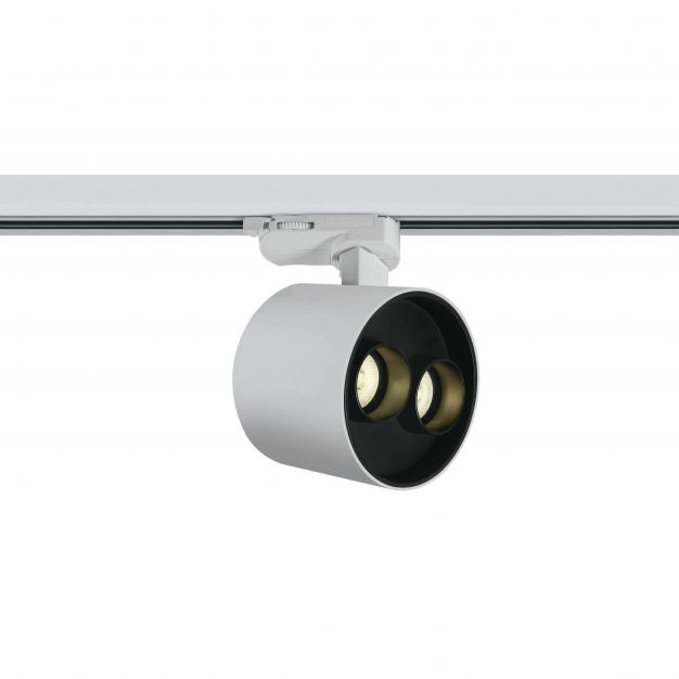 ONE Light Dark Light Tubes - rail spot - 3-fase railsysteem - Ø 9 x 7,3 cm - 12W LED incl. - wit