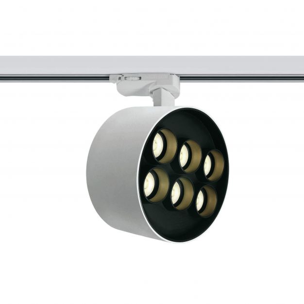 ONE Light Dark Light Tubes - rail spot - 3-fase railsysteem - Ø 13,5 x 7,7 cm - 36W LED incl. - wit