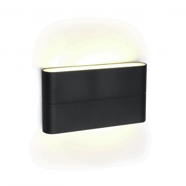 ONE Light Outdoor Slim Range - buiten wandverlichting - 17,5 x 9 x 2,8 cm - 2 x 6W LED incl. - IP54 - antraciet