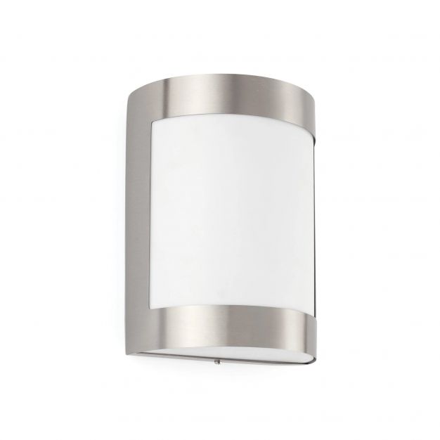 Faro Cela - wandverlichting - 16 x 8,5 x 22 cm - IP54 - satijn inox