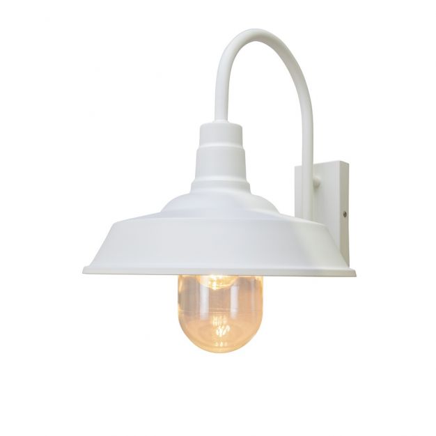 Konstsmide Trapani - wandverlichting - Ø42,5 x 34 cm - IP44 - wit