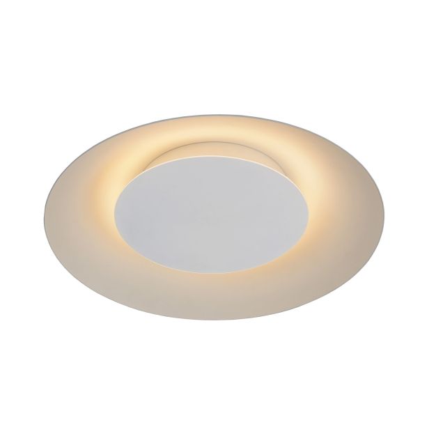 Lucide Foskal - plafondverlichting - Ø 34,5 x 7,3 cm - 12W LED incl. - wit