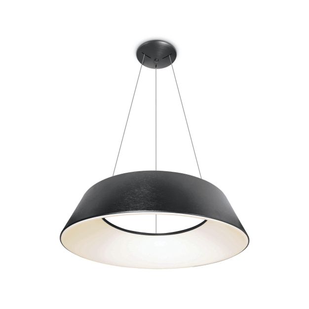 ONE Light Mushroom - hanglamp - Ø 78 x 219 cm - 80W LED incl. - geborsteld antraciet