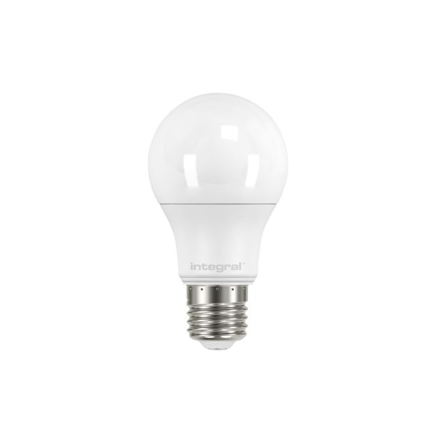 Integral LED-lamp - Ø 6 x 10,8 cm - E27 - 8,6W niet dimbaar - 2700K - melkglas