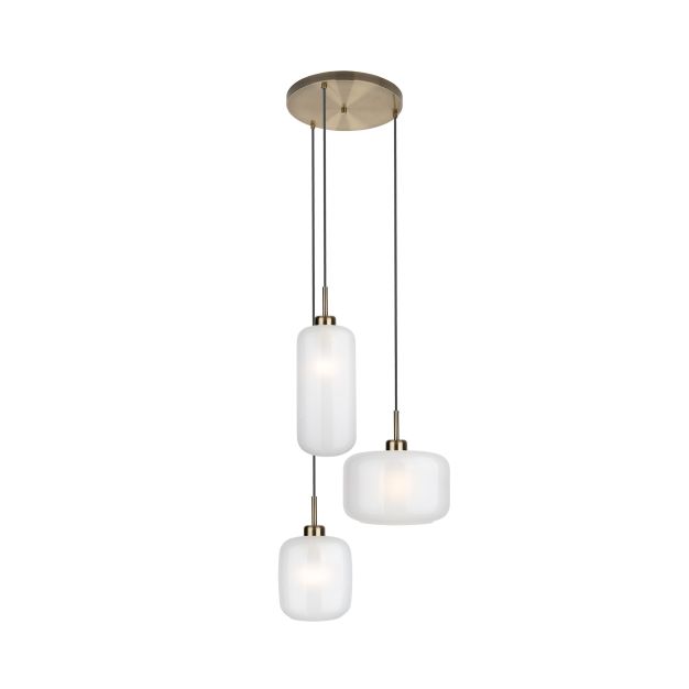 Maxlight Smooth - hanglamp - Ø 33 x 155 cm - geborsteld goud