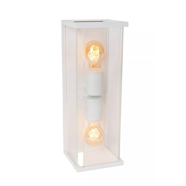 Lucide Claire - buiten wandverlichting - 14 x 16 x 40 cm - IP54 - wit