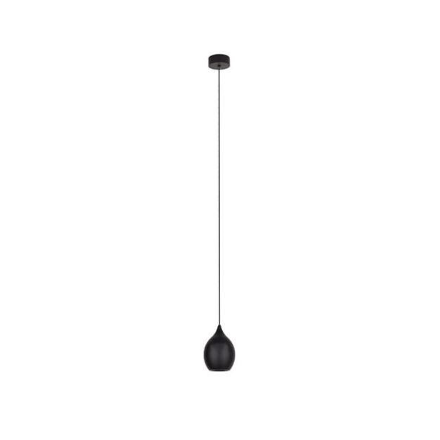 Maxlight Comet Drop - hanglamp - Ø 7,2 x 150 cm - 5W LED incl. - zwart