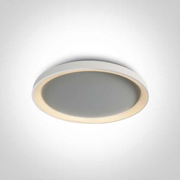 ONE Light Plafo - plafondverlichting - Ø 58 x 6,3 mm - 48W dimbare LED incl. - wit