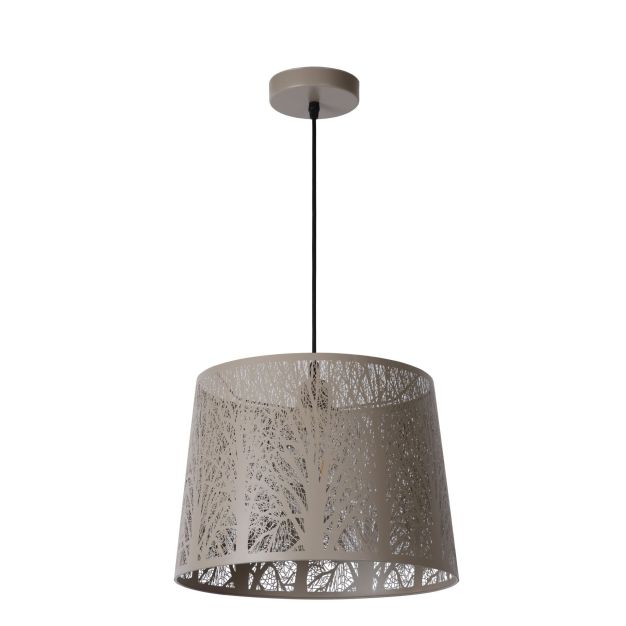 Lucide Garell - hanglamp - Ø 35 cm, 155 cm - taupe