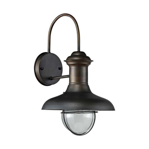 Faro Estoril - wandverlichting - 26 x 30 x 47 cm - IP33 - roestbruin