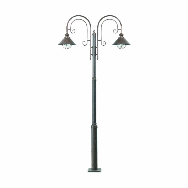 Faro Nautica – lantaarnpaal - 108 x 18,5 x 225 cm - IP33 - roestbruin