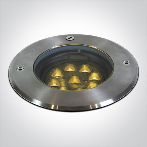 ONE Light Inground Tiltable Range - grondspot voor buiten - Ø 180 mm, Ø 170 mm inbouwmaat - 9 x 1,5W LED incl. - IP67 - roestvrij staal