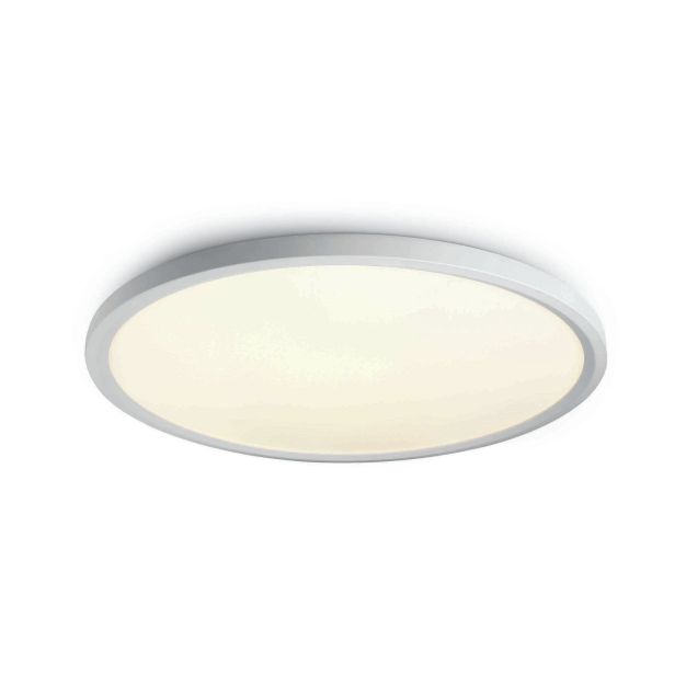 ONE Light Ultra Slim LED Floating Plafo - plafondverlichting - Ø 60 x 5,5 cm - 60W LED incl. - wit - warm witte lichtkleur