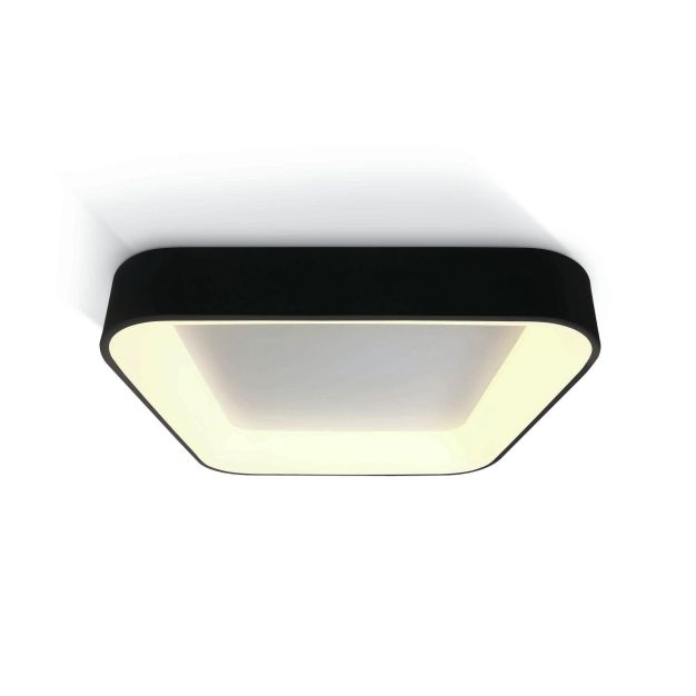 ONE Light LED Decorative Plafo - plafondverlichting - 60 x 60 x 11 cm - 50W LED incl. - zwart