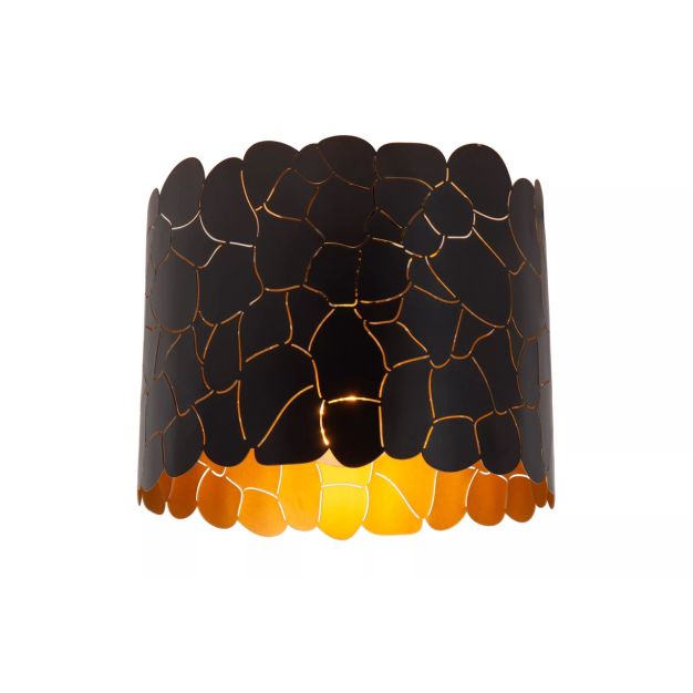 Lucide Almelo - plafondlamp - Ø 25,5 x 22 cm - zwart