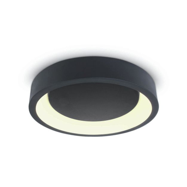 ONE Light LED Decorative Plafo - plafondverlichting - Ø 60 x 13,2 cm - 42W LED incl. - antraciet