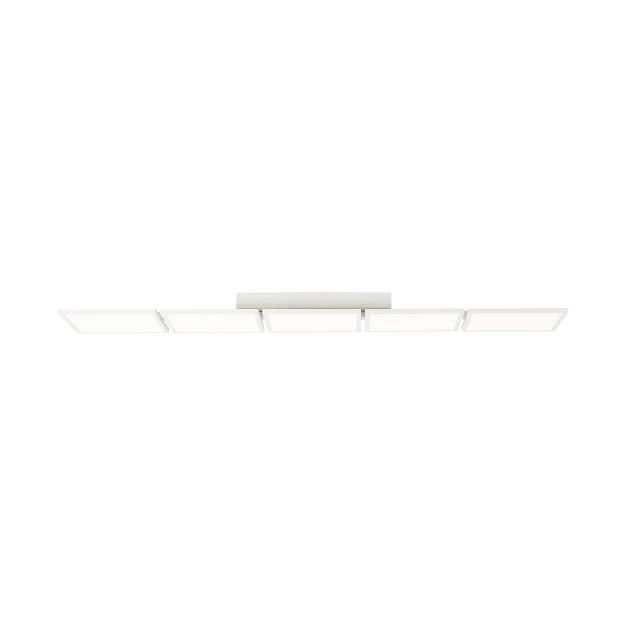 AEG Garek - plafondverlichting - 129 x 25 x 6,9 cm - 5 x 9,2W easydim LED incl. - wit en zand