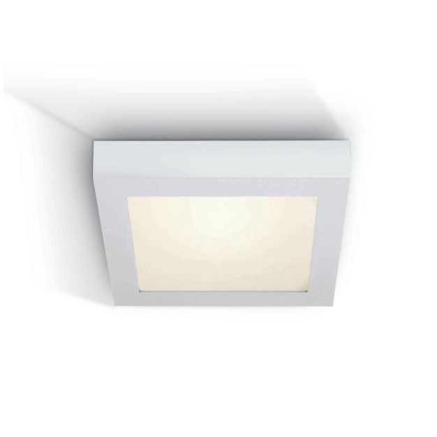 ONE Light LED Panel Plafo Square - plafondverlichting - 22 x 22 x 3,9 cm - 22W LED incl. - IP40 - wit