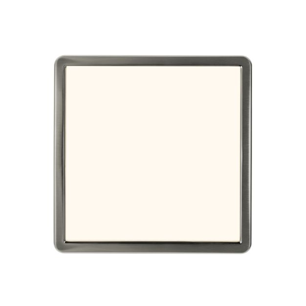 Nordlux Oja - plafondverlichting - 30 x 30 x 2,5 cm - 3 stappen Moodmaker SceneSelect functie - 14,5W LED incl. - geborsteld nikkel