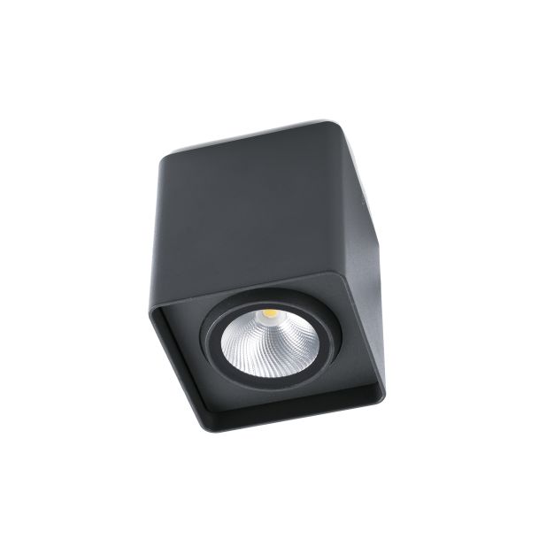 Faro Tami - opbouwspot 1L - 9 x 9 x 10 cm - 9W LED incl. - IP54 - donkergrijs