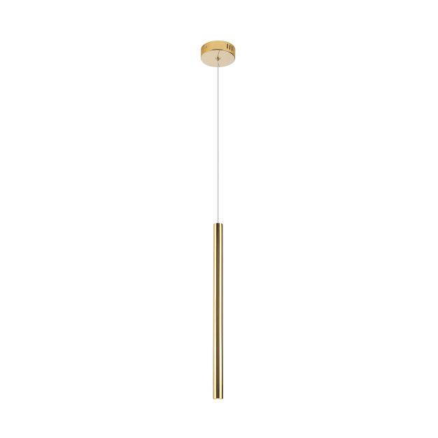 Maxlight Organic - hanglamp - Ø 2,5 x 190 cm - 1W LED incl. - goud