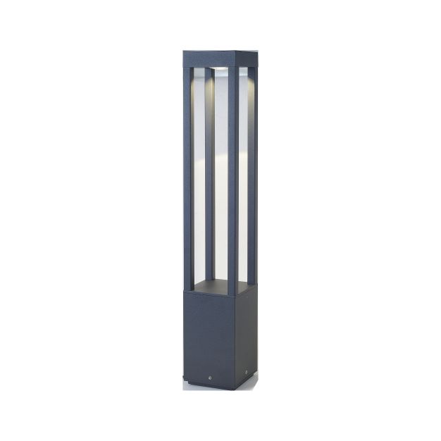 Faro Agra - tuinpaal - 10,8 x 10,8 x 65 cm - 9W LED incl. - IP55 - donkergrijs