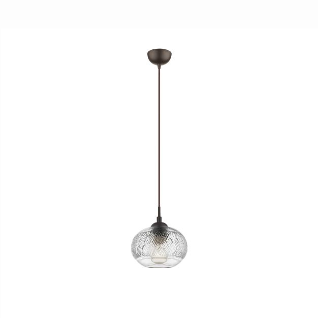 Nova Luce Devon - hanglamp - Ø 18 x 120 cm - transparant