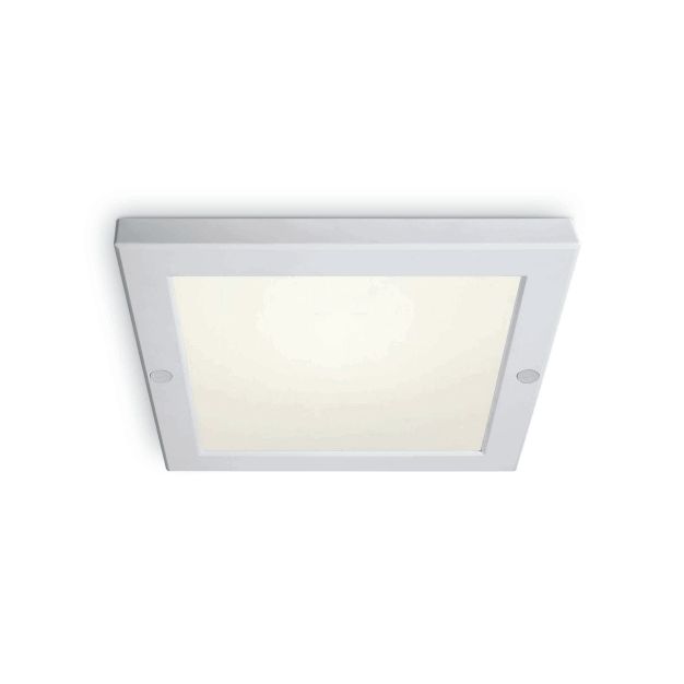 ONE Light Ultra Slim LED Panel Plafo - plafondverlichting - 22 x 22 x 1,8 cm - 18W LED incl. - IP40 - wit - warm witte lichtkleur