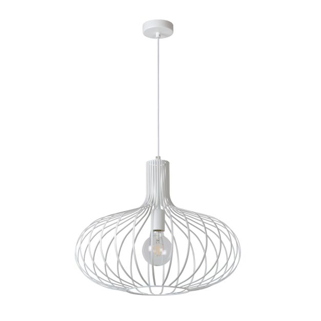 Lucide Manuela - hanglamp - Ø 50 cm, 170 cm - wit