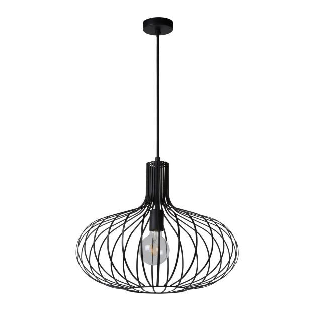 Lucide Manuela - hanglamp - Ø 50 x 170 cm - zwart