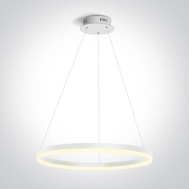 ONE Light LED Pendant Rings - hanglamp - Ø 60 x 150 cm - 40W LED incl. - wit