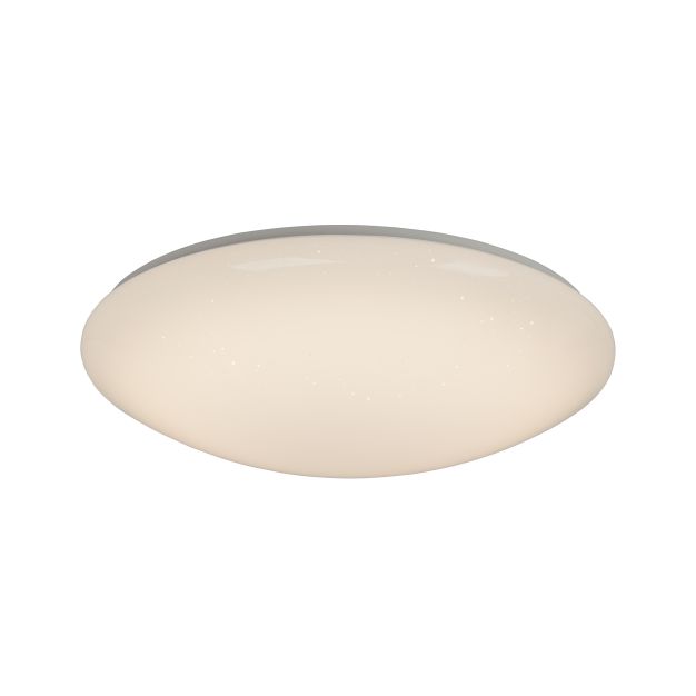 AEG Mondo - plafondverlichting met afstandsbediening - Ø 38 x 10,5 cm - 20W dimbare LED incl. - wit en transparant