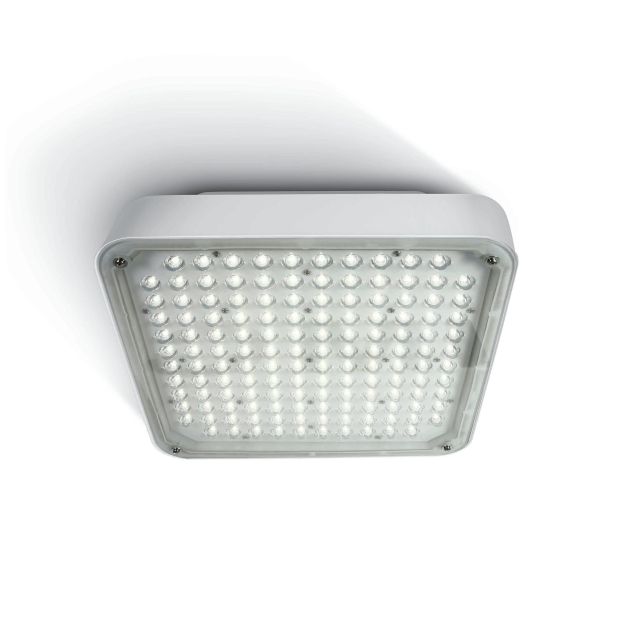 ONE Light LED High Power Boxes - buiten plafondverlichting - 34 x 34 x 11 cm - 120W LED incl. - IP65 - wit - witte lichtkleur