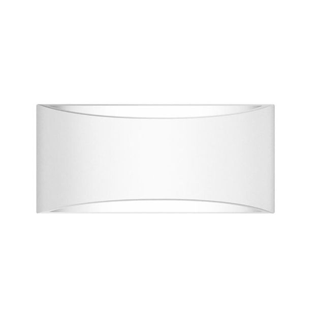 Nova Luce Otello - wandverlichting - 30 x 9,5 x 14 cm - wit gips