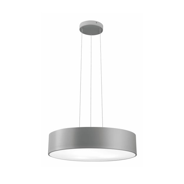 Nova Luce Roda - hanglamp - Ø 60 x 120 cm - 46W LED incl. - grijs